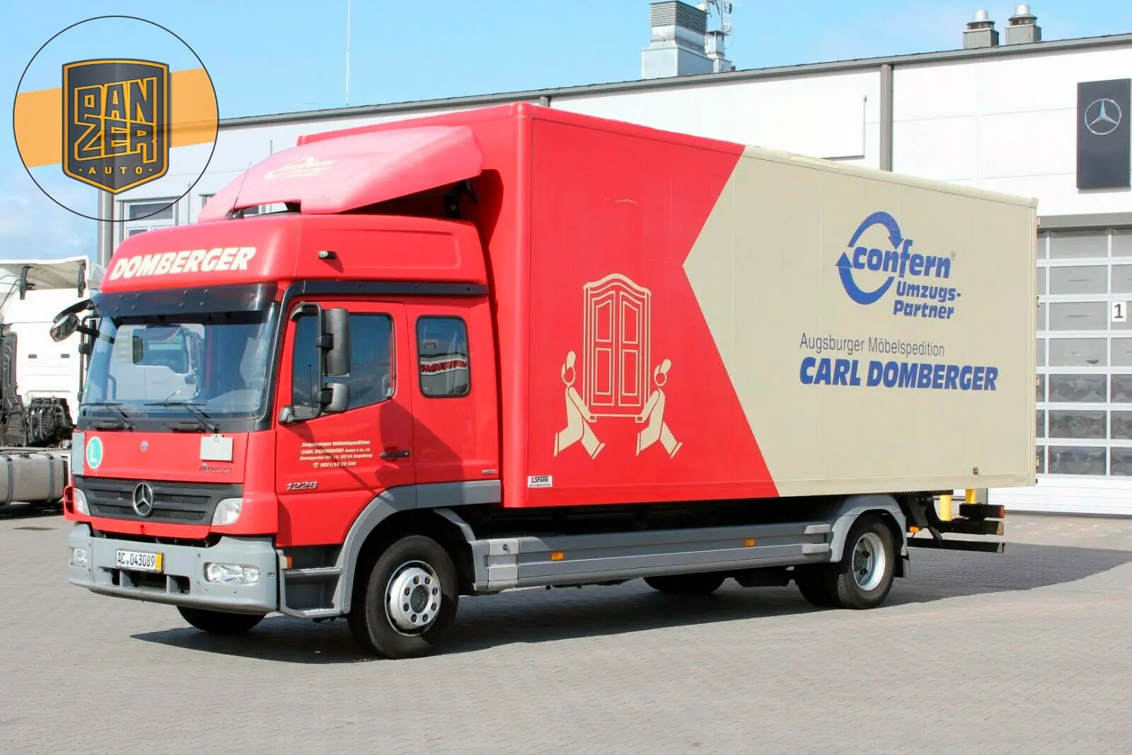 Mercedes Atego 1229, Евро-5, пробег 165 тыс.км!, фургон 48 м3, ворота, без пробега по РФ - фото