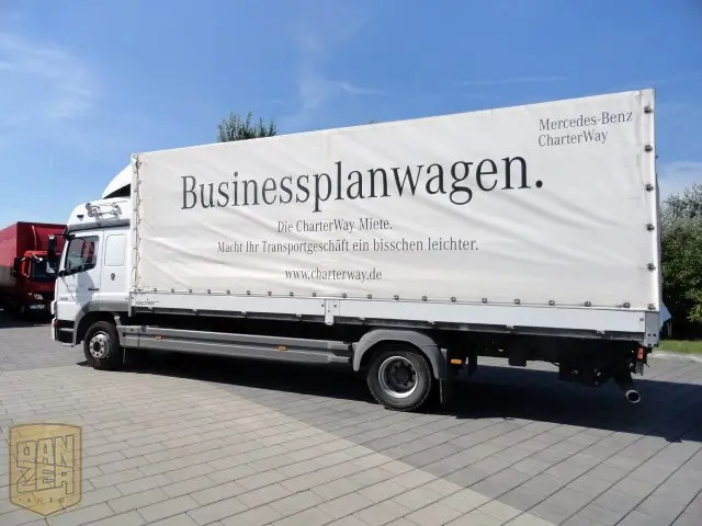 Mercedes-Benz Atego 1229L, борт-тент 43м3, длина 7.2м, 2 спальника. Без РФ! - фото