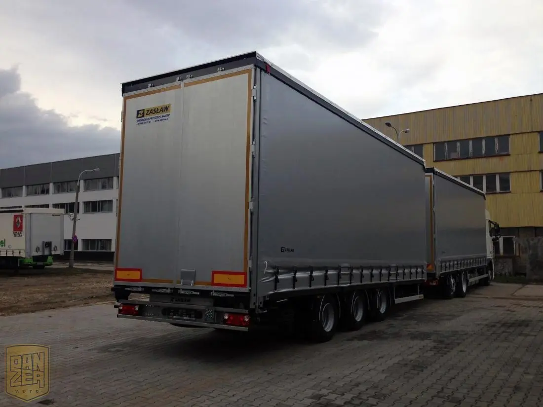 Автопоезд DAF XF 105.410 новый, 120м3 штора, общая г/п 31т, прицеп тридем, 2013г, максимальная комплектация - фото