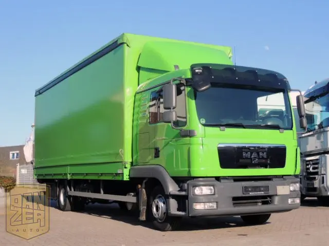 MAN TGL 12.250 LL, штора-борт 47 м3, сдвижные крыша и бока, гидролифт 1500кг, спальник - фото