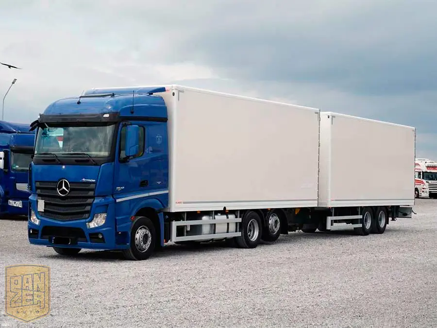 Mercedes-Benz Actros 2542 Stream Space, автопоезд фургон, Евро-5 - фото 5
