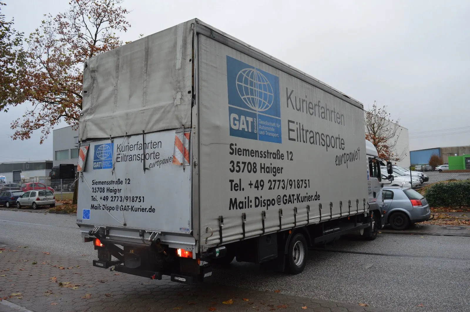 MAN TGL 8.220 BL, 2012г, штора 45 м3, г/п 5 тонн, гидролифт - фото