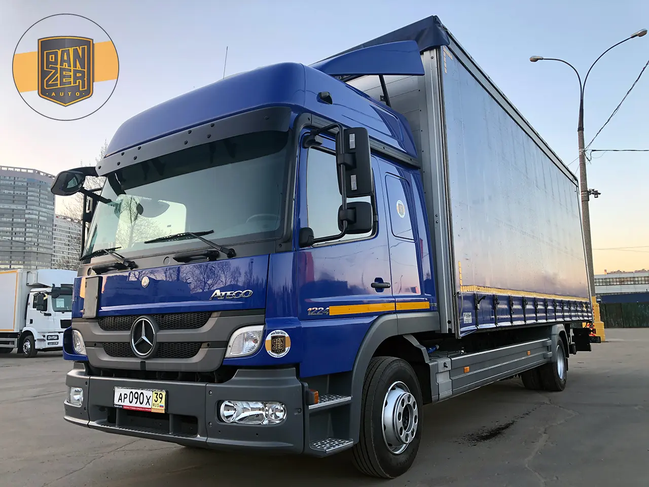 Mercedes Atego 1224L, 2013г, штора 53 куба, гидролифт - фото 8