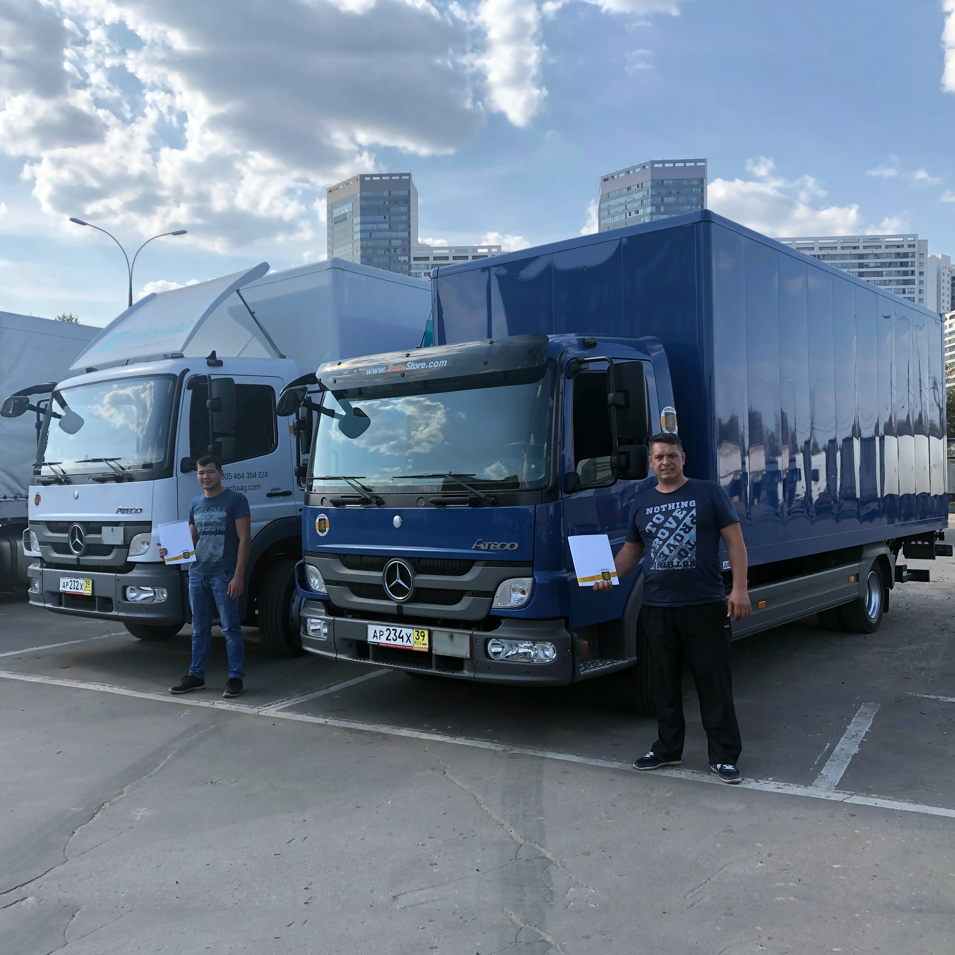 Фотография покупателя Mercedes Atego 816 фургоны 2 единицы, Московская область - регион отгрузки