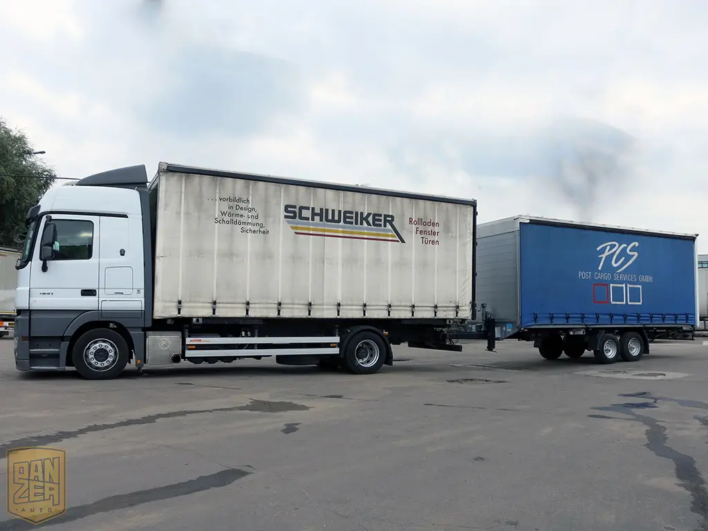 Автопоезд Mercedes Actros тентованный, 100 кубов, г/п 20 тонн. 2010 г. Без пробега по РФ! - фото 9