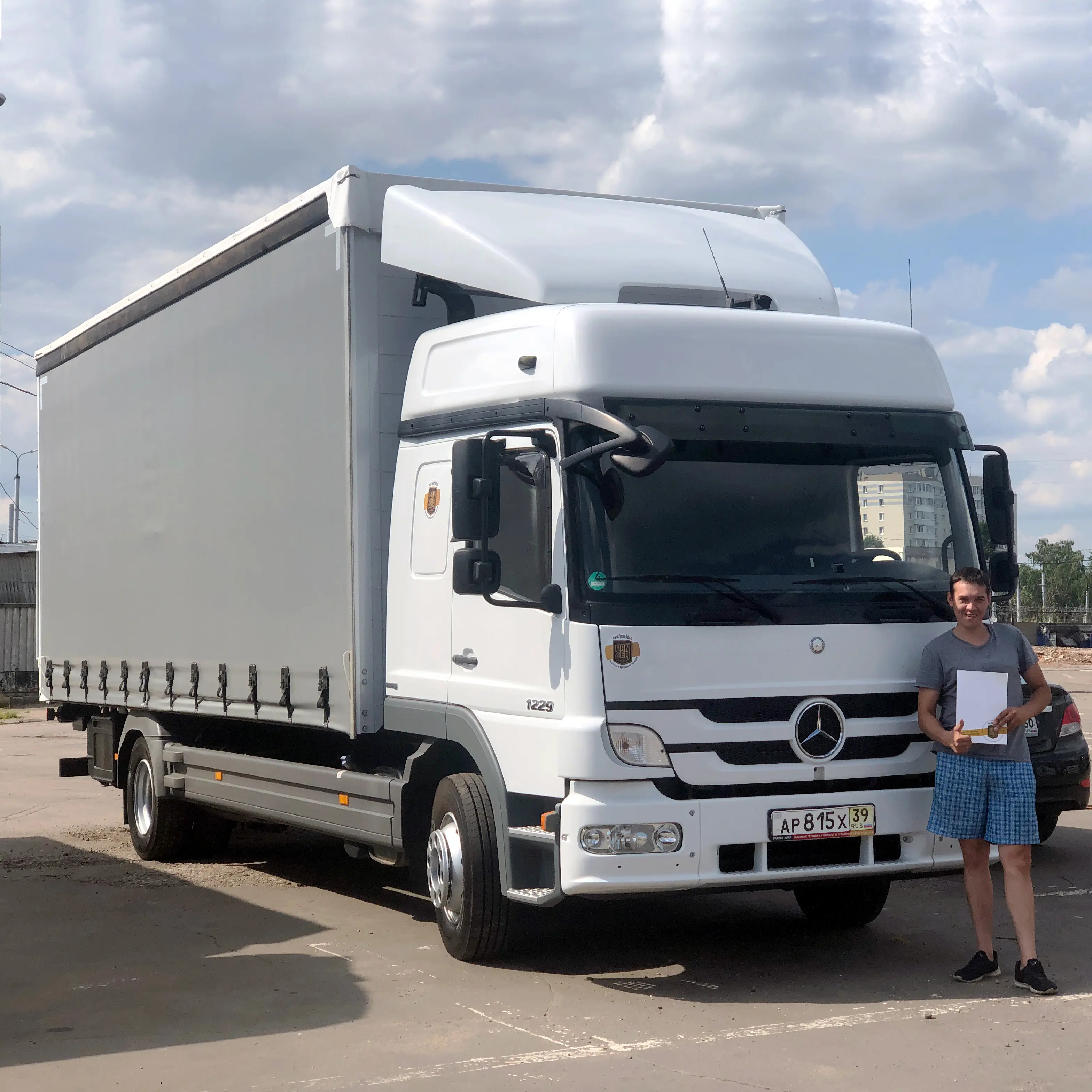 Фотография покупателя Mercedes Atego 1229 шторный, Московская область - регион отгрузки