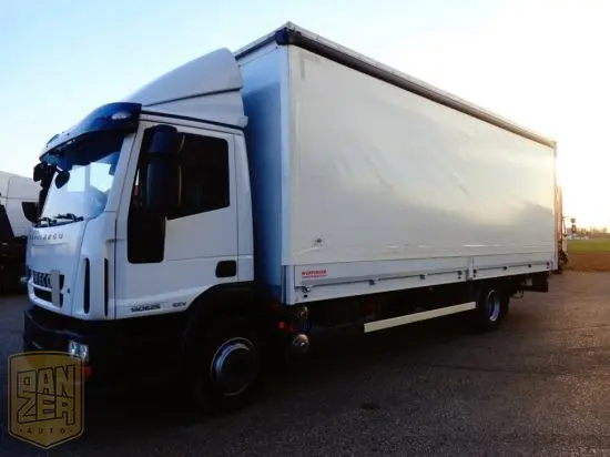Iveco ML140E25,  штора-борт 49м3, гидролифт BÄR 1500 кг, 3 места, 95тыс.км, г/п 8т - фото