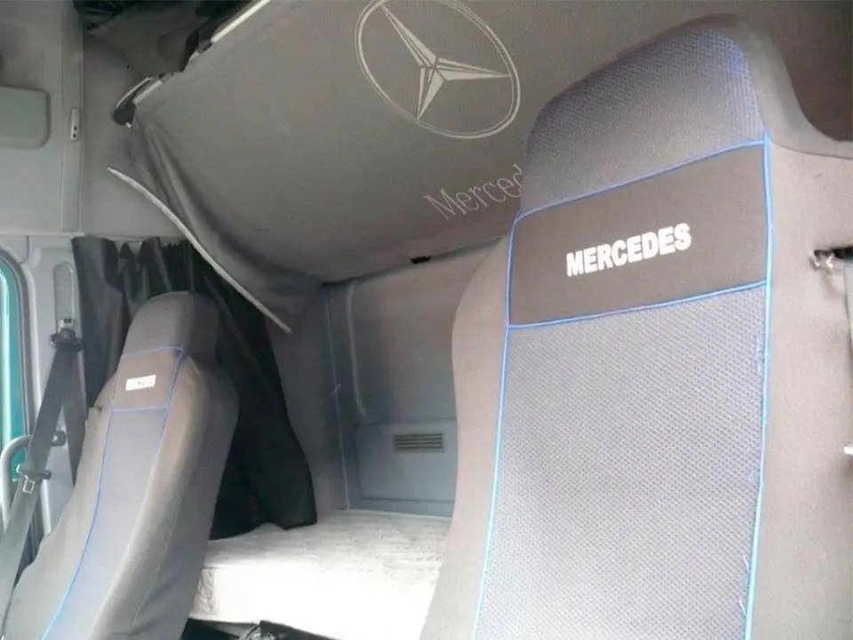 Автопоезд 120 кубов Мерседес Атего 822, 2012г, масса до 12т, штора-борт - фото 3