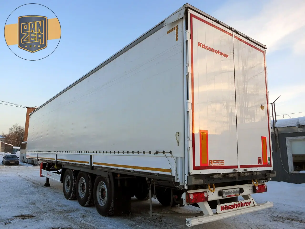 Kassbohrer XS, полуприцеп шторно-бортовой 91м3, 2015 г, оси SAF на коробах - фото