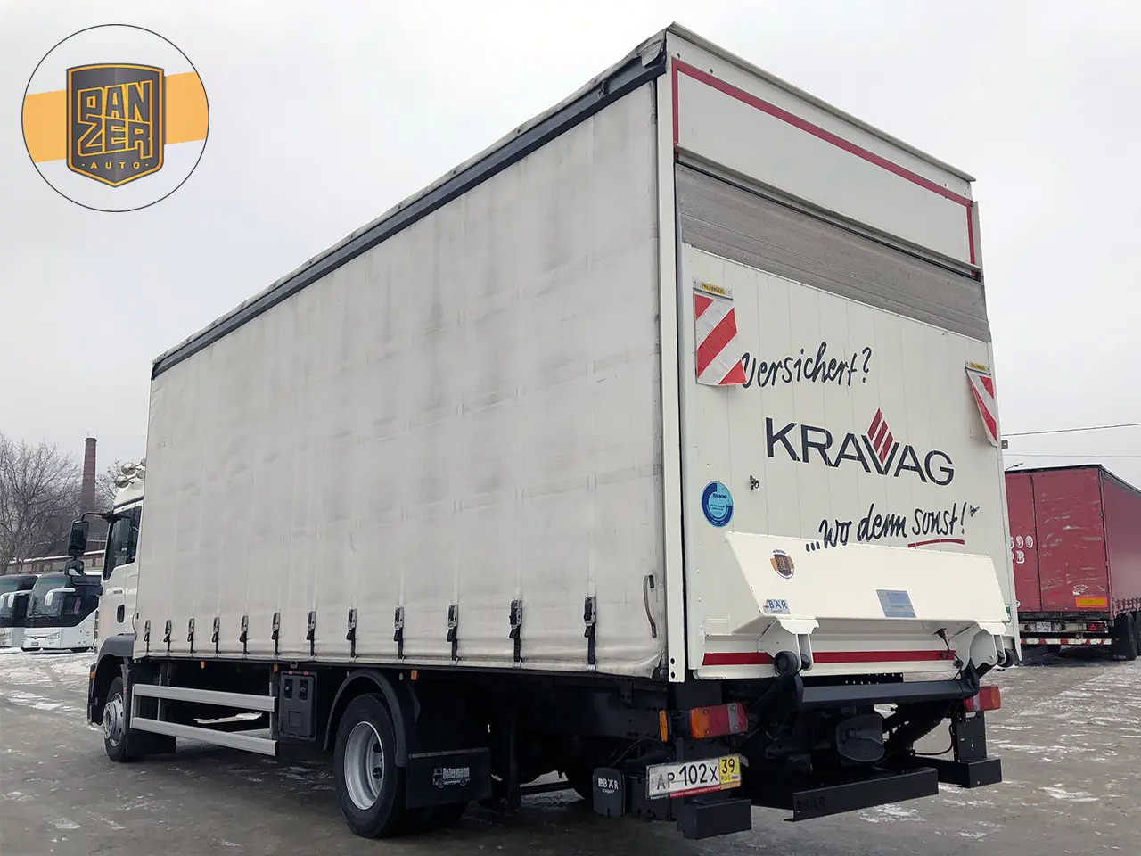MAN TGM 12.290 LL, 2012 год, штора 50 кубов с гидролифтом - фото