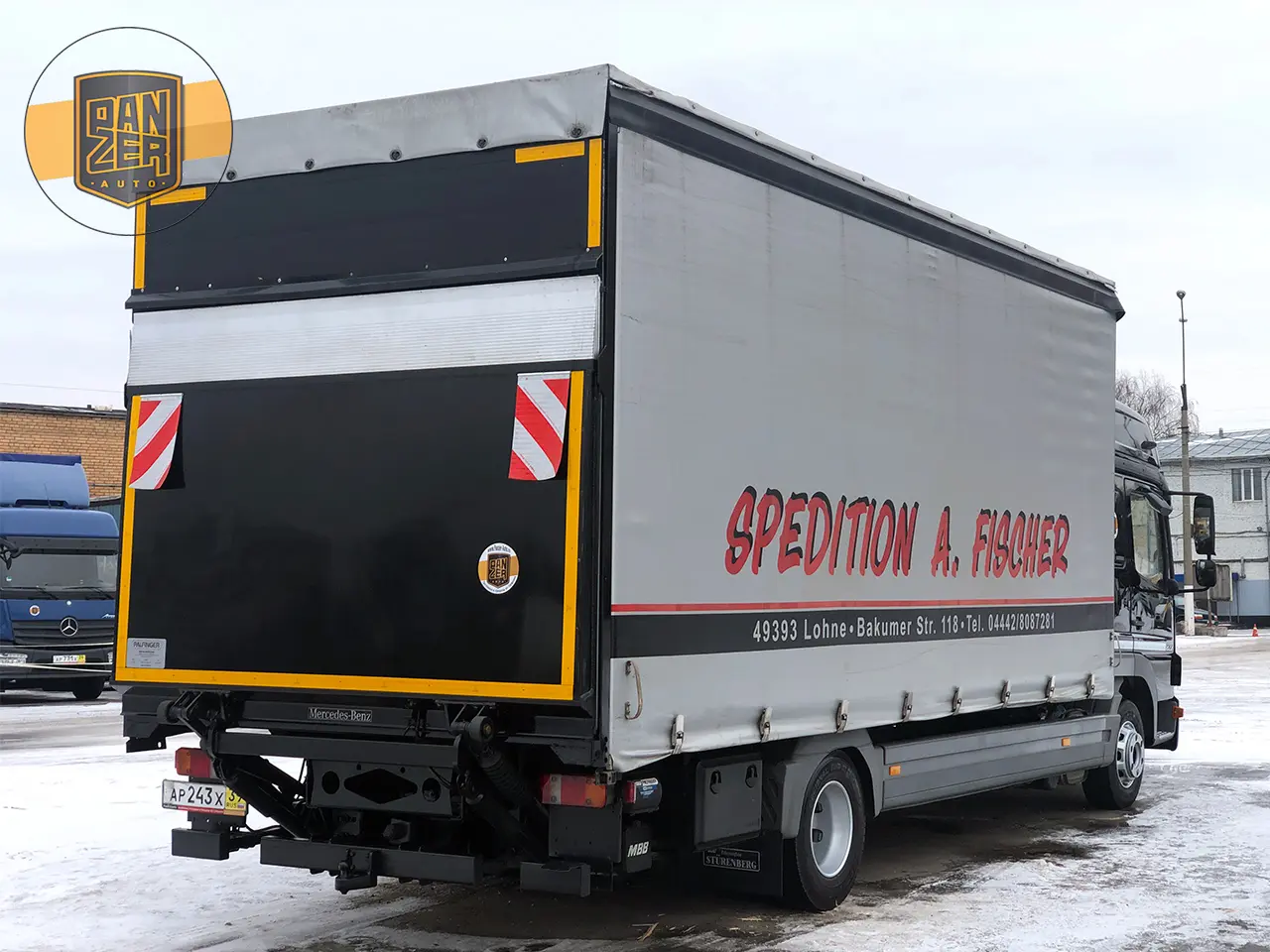 Mercedes Atego 822 L, 12/2013г, пятитонник, штора 40 м3 с гидролифтом, 2 спальника - фото