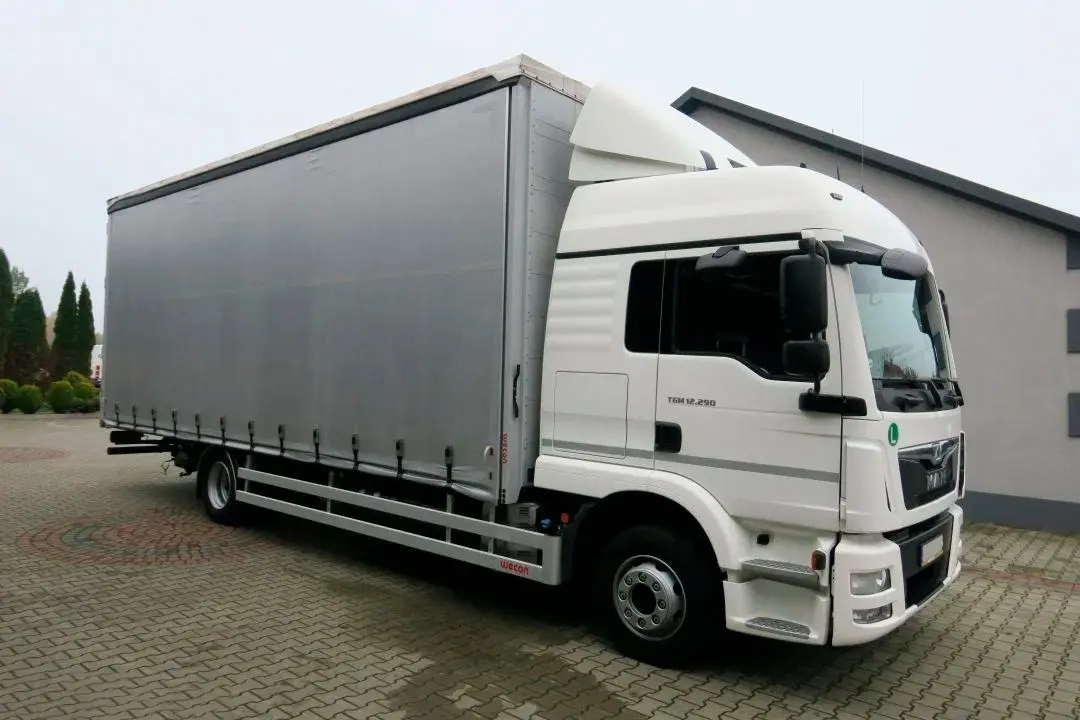 MAN TGM 12.290 BL, 2015 год, штора 60 кубов, 19 палет, ворота - фото 7