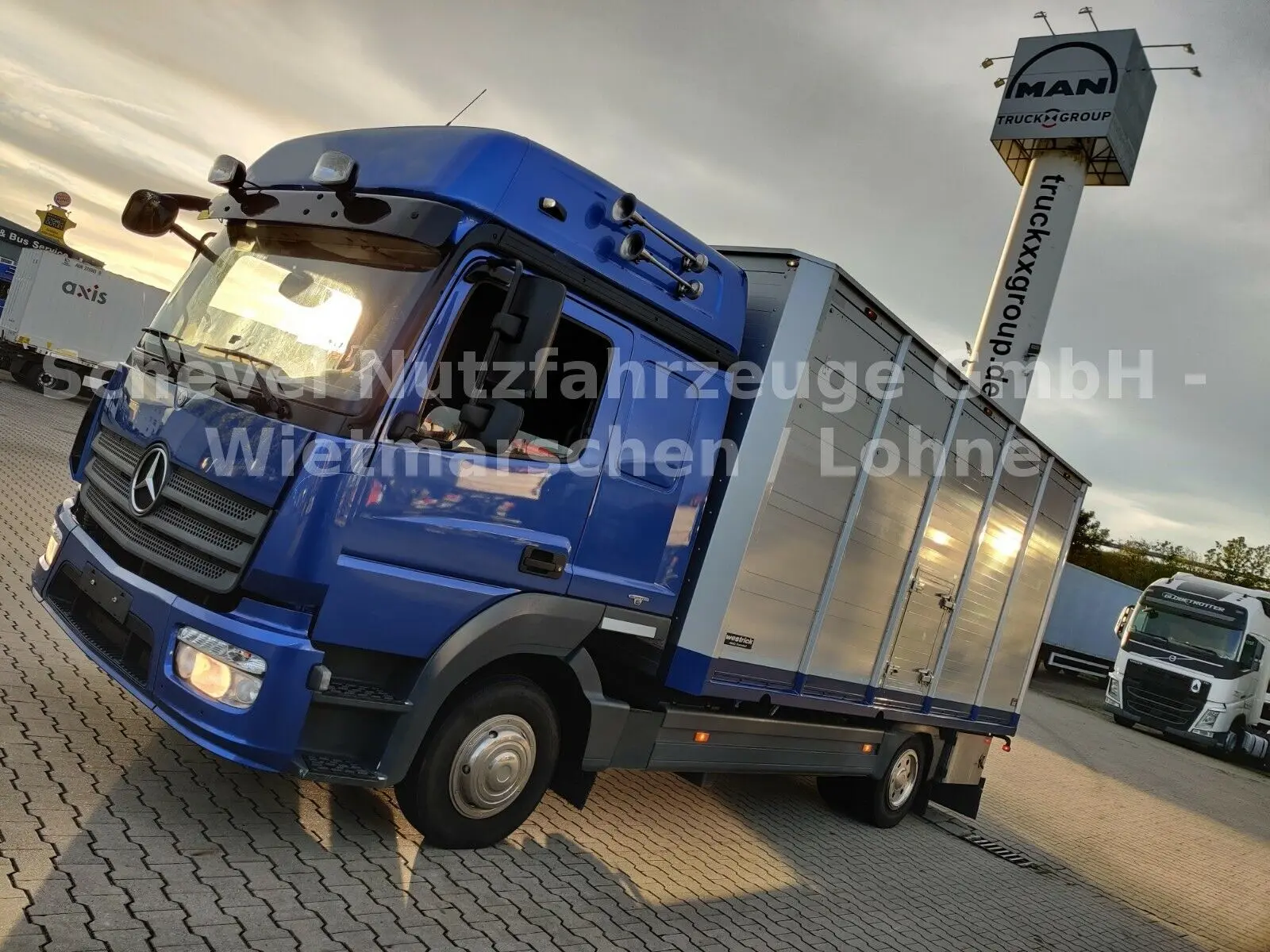 Грузовик для перевозки животных Mercedes Atego 1023, 2014 год, алюминиевый скотовоз 28 м3 - фото 5