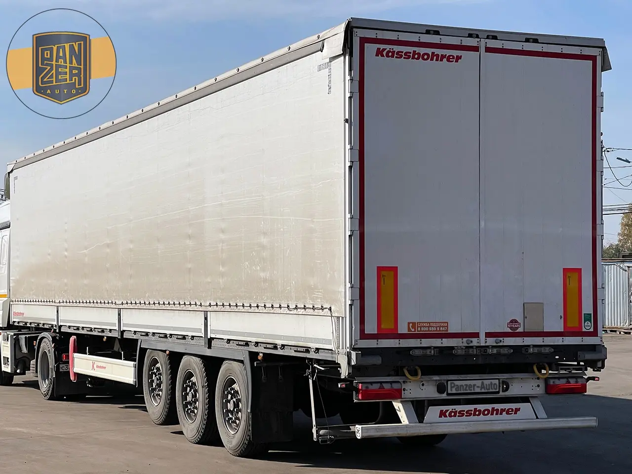 Kassbohrer XS, полуприцеп штора-борт 91м3, 2018 год, подъемная ось, состояние нового - фото