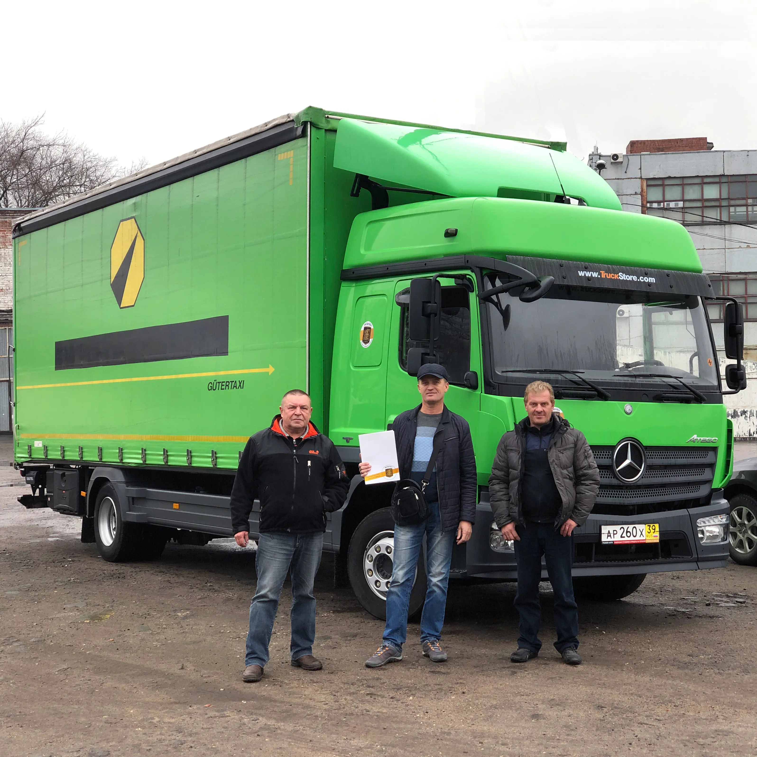 Фотография покупателя Mercedes Atego 1223 шторный, Вологодская область - регион отгрузки