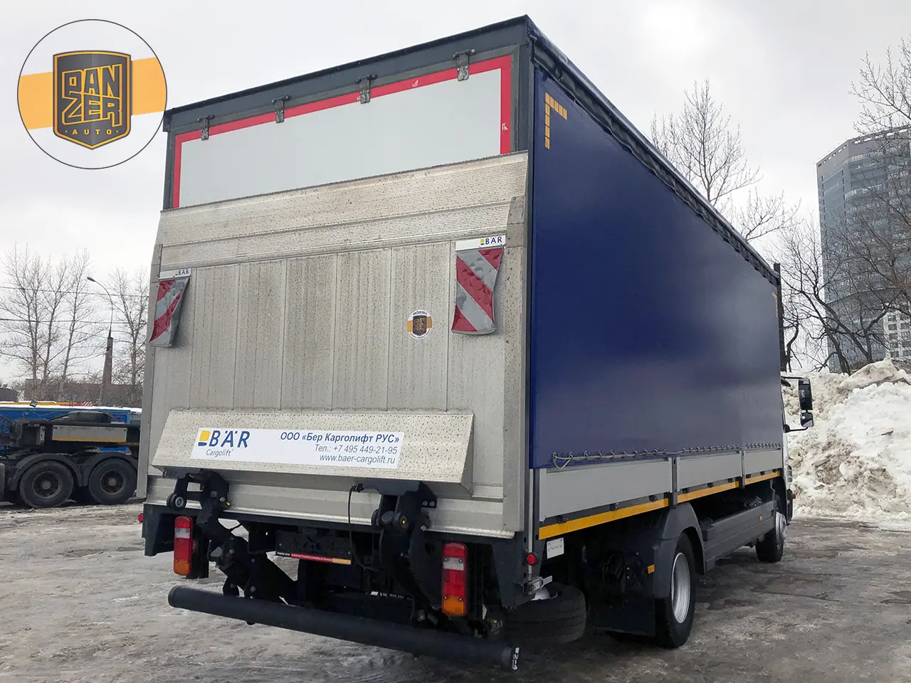 Mercedes Atego 1218L, 2017 г, шторно-бортовой 45 м3, гидролифт - фото 9