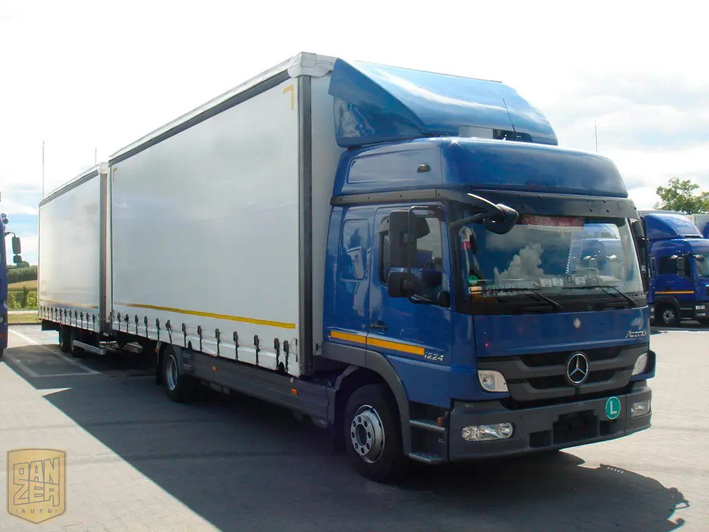Mercedes Atego 1224 автопоезд 120м3, 2013 год, полная штора - фото 3