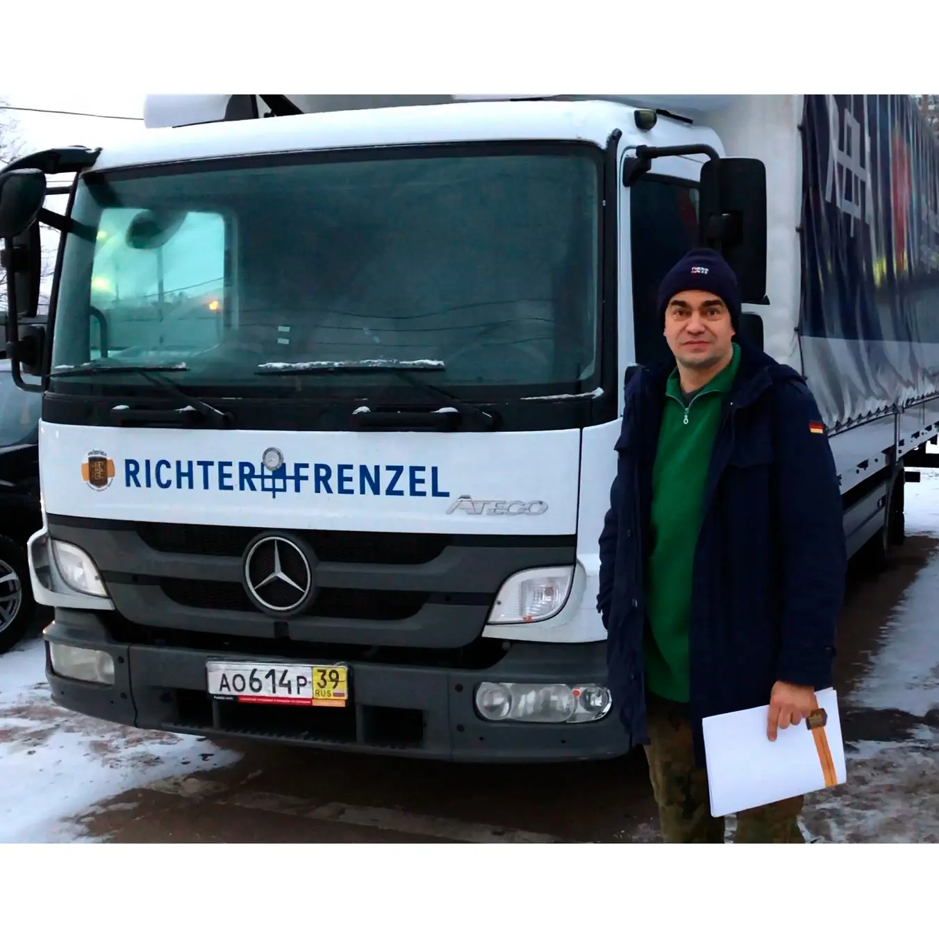 Фотография покупателя Mercedes Atego 818 бортовой, г. Кострома - регион отгрузки