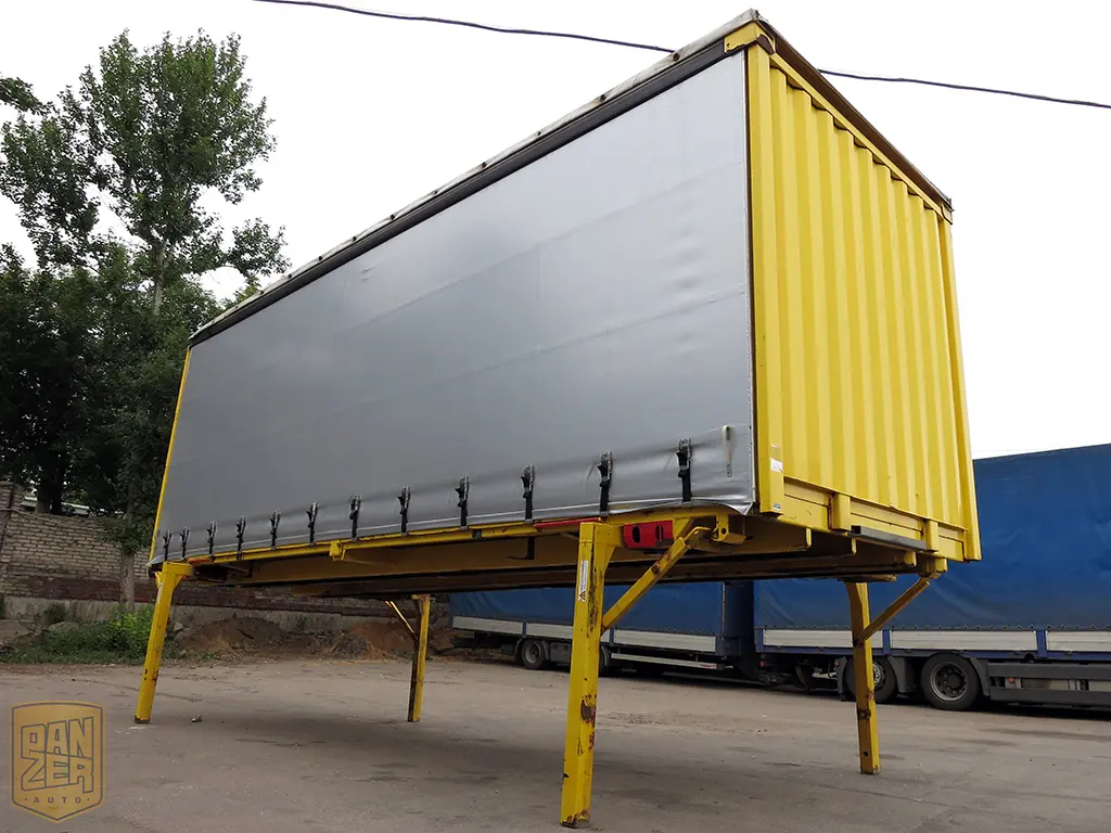 Стандартный сменный кузов КРОНЕ, BDF 7.45, штора 48м3, все загрузки, 2004 г.в. - фото 6