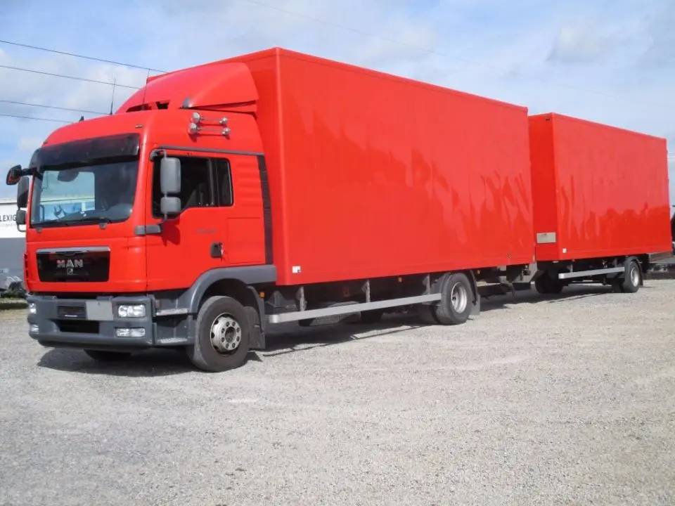 Автопоезд MAN TGM 12.290, фургон, г/п 15т, полная масса до 12т - фото