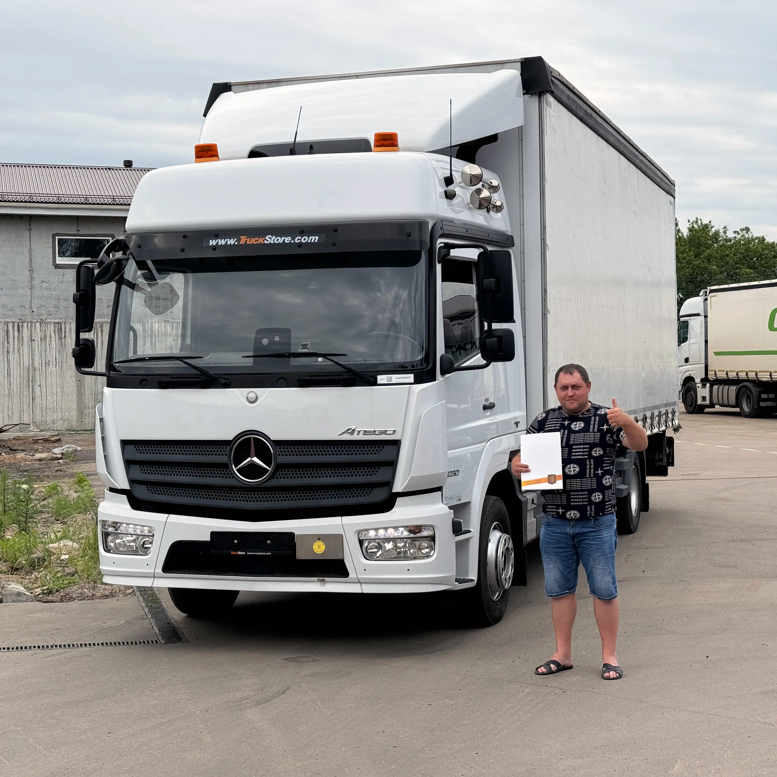 Фотография покупателя Mercedes Atego 1230 шторный, Ростовская область - регион отгрузки