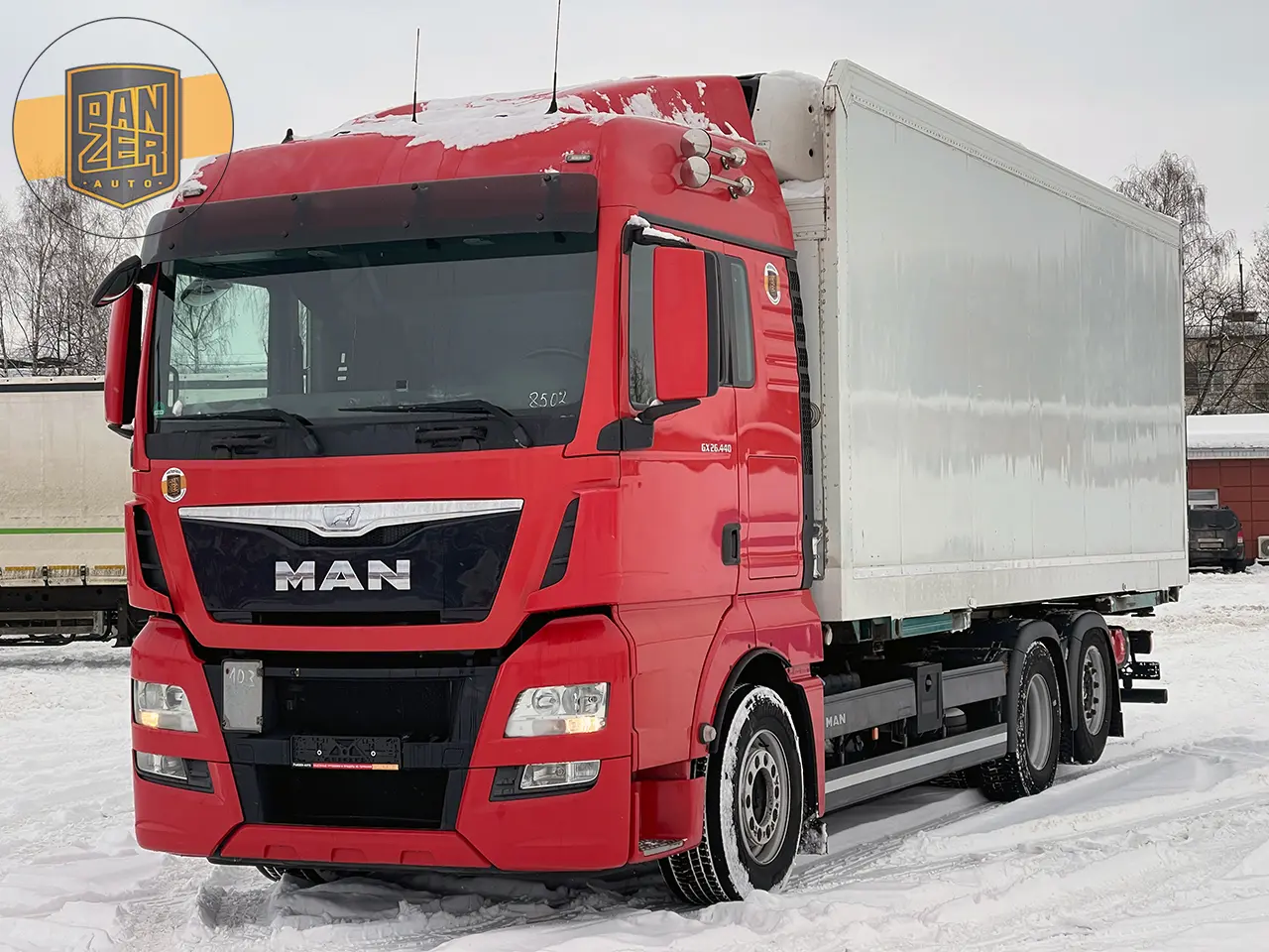 Тушевоз MAN TGX 26.440 6х2, 2015г, будка Schmitz 18 палет, ХОУ Carrier Supra 750, без пробега по РФ - фото