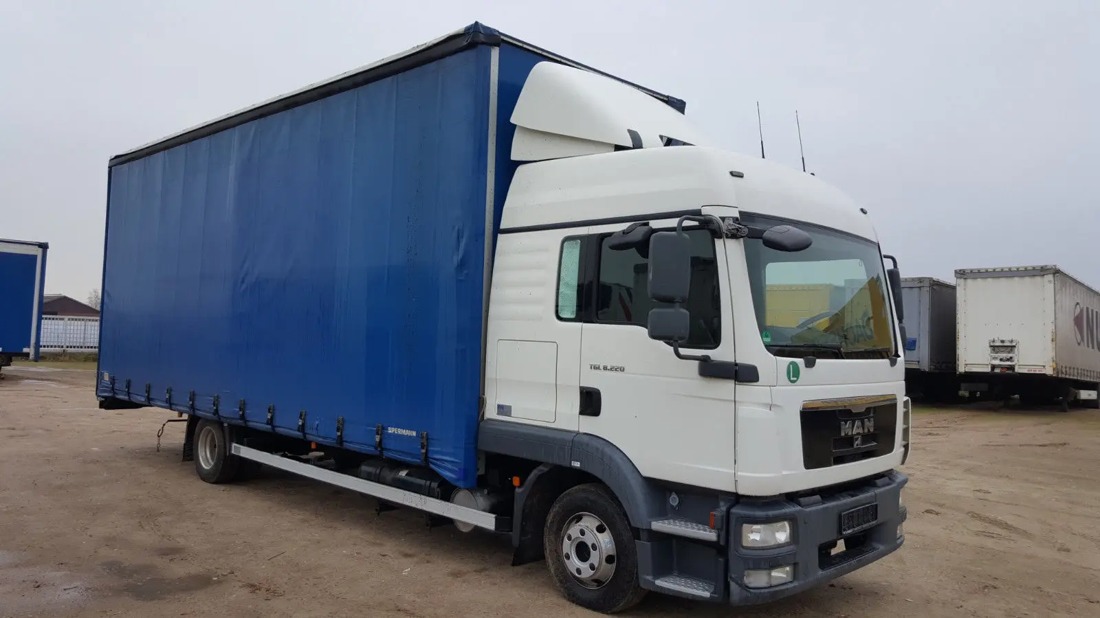 Кубовик MAN TGL 8.220 BL, 2013 г, штора полная 60 м3 - фото