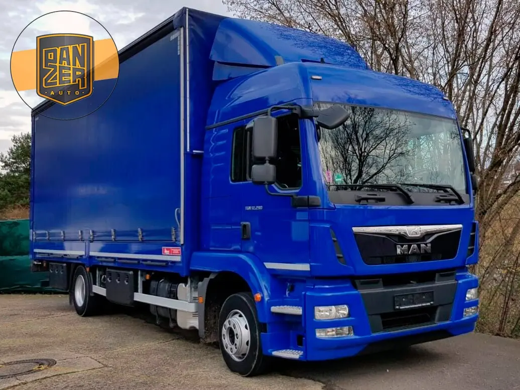 MAN TGM 12.290 BL, 2014 год, штора 51 м3, гидроборт, пробег всего 231 тыс.км! - фото