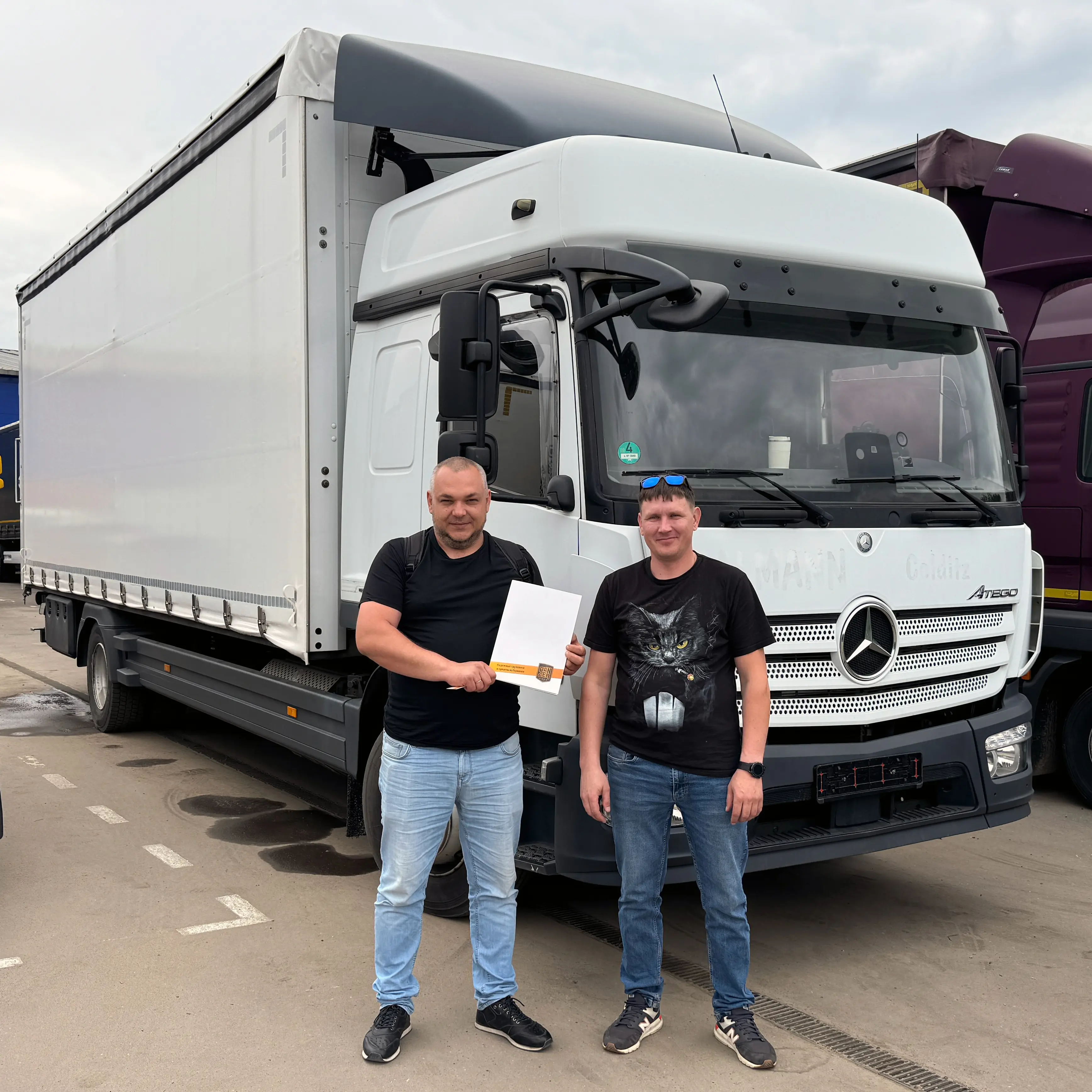 Фотография покупателя Mercedes Atego 1230 шторный, Московская область - регион отгрузки