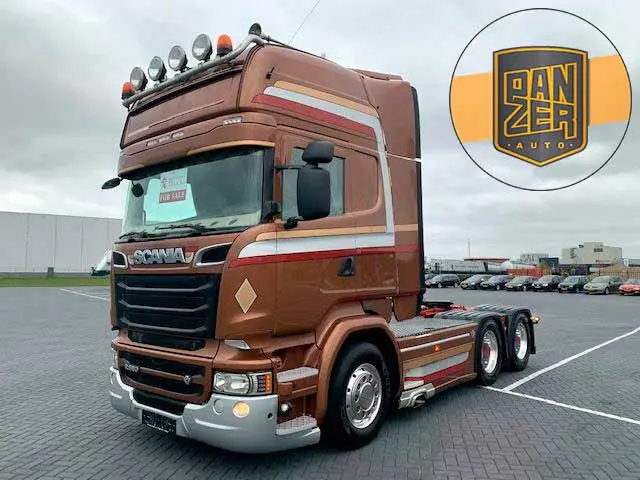 Седельный тягач Scania R 580 V8, формула 6х4, 2014 год, без пробега по РФ - фото-детальных