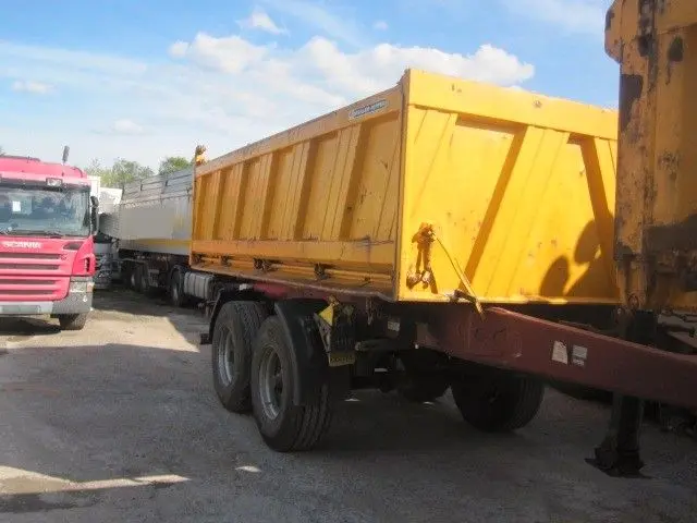 Fliegl, прицеп - самосвал 10м3, 2003г, г/п 15т, верхний зацеп, оси тандем, R22.5, из Германии - фото