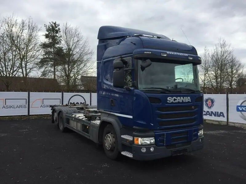 Контейнеровоз Scania G410 BDF, 2014 г, 6х2 подъемная ось, г/п 16т, без пробега по РФ - фото 5
