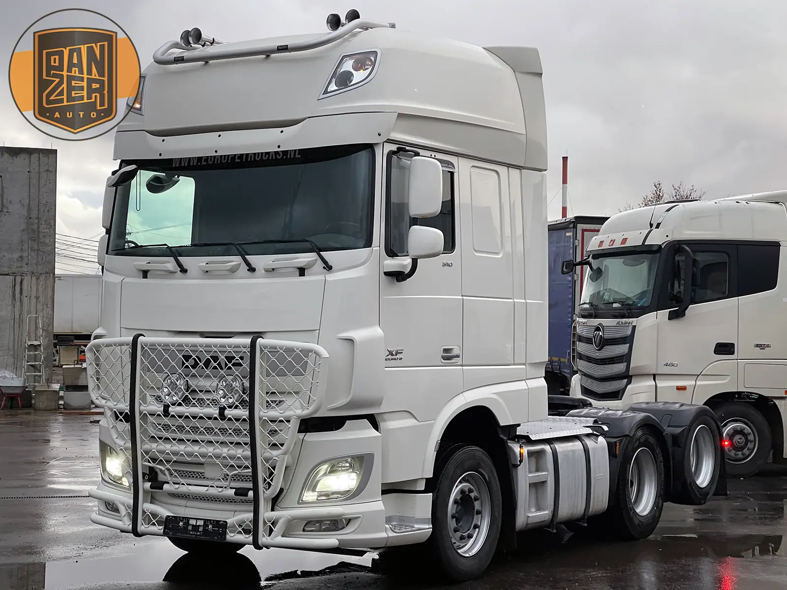 daf xf 510 тягач 6х2, задняя спарка, кабина суперспейс 8