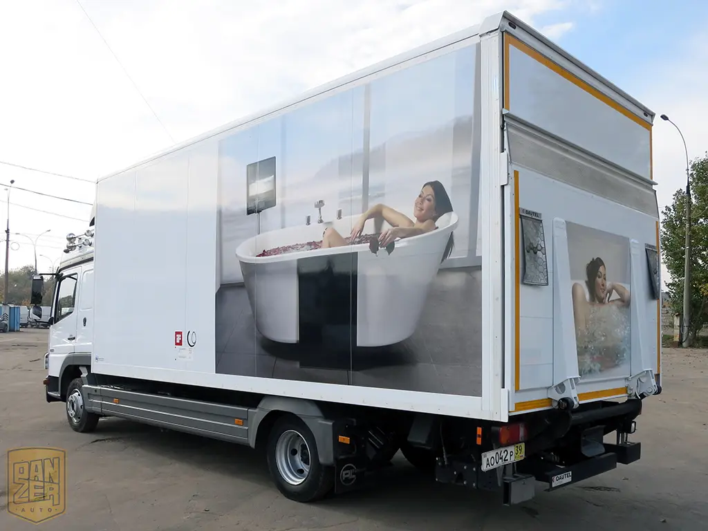 Mercedes-Benz Atego 822L, фургон - гидролифт, 2011г., высокая кабина - фото