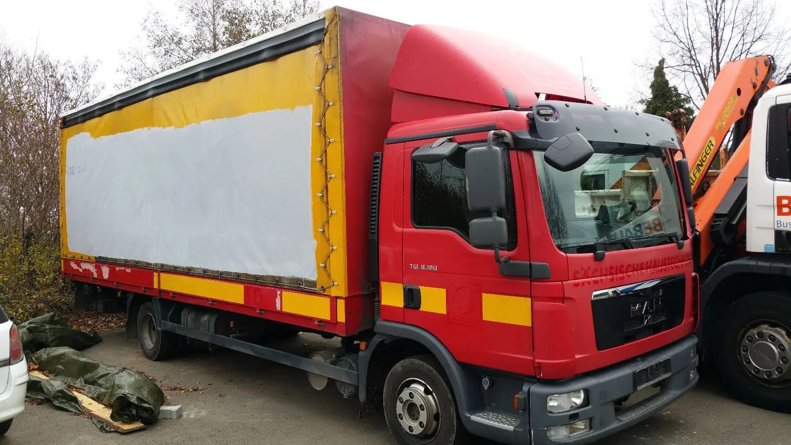 MAN TGL 8.180 BL, штора-борт, гидролифт, без пробега по РФ - фото