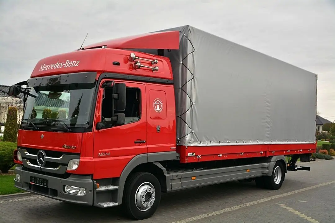 Mercedes Atego 1224 L, борт-тент, длина 7.2м, гидролифт, без пробега по РФ - фото