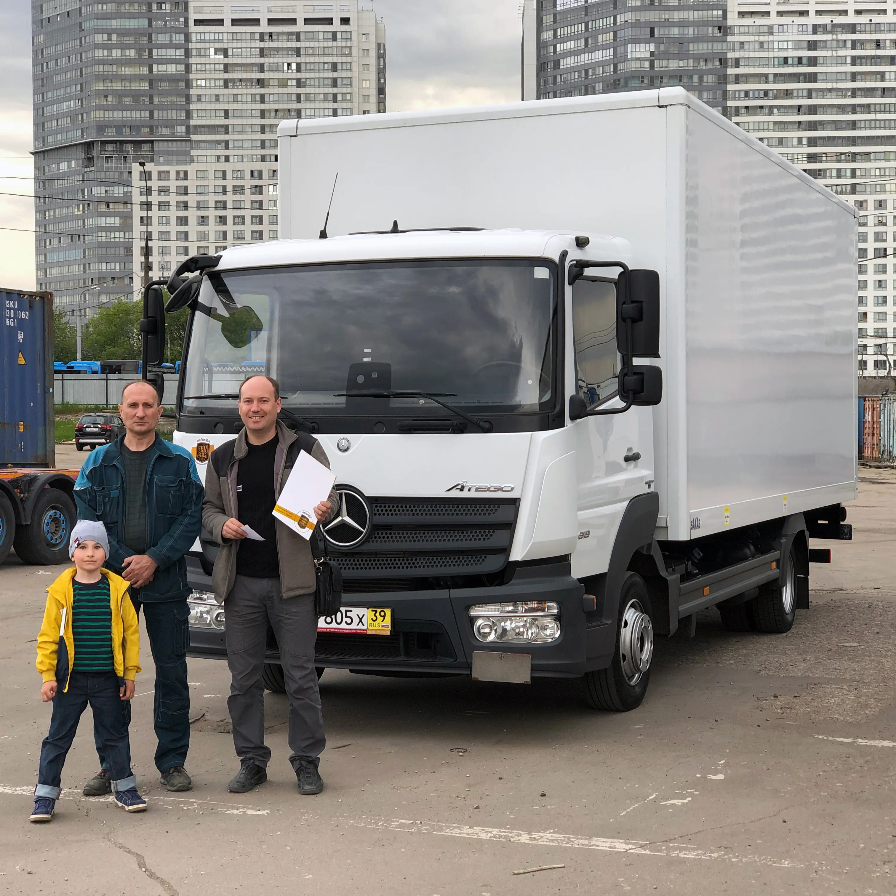 Фотография покупателя Mercedes Atego 818 фургон, г. Москва - регион отгрузки