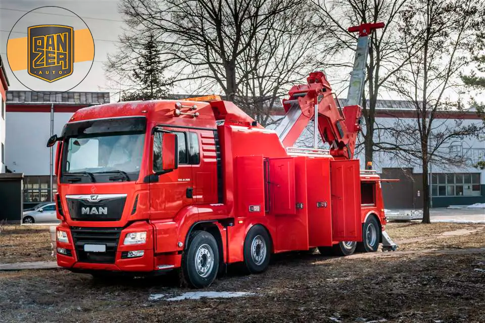 Грузовой эвакуатор автобусов, грузовиков и спецтехники MAN TGS 41.500, состояние нового - фото