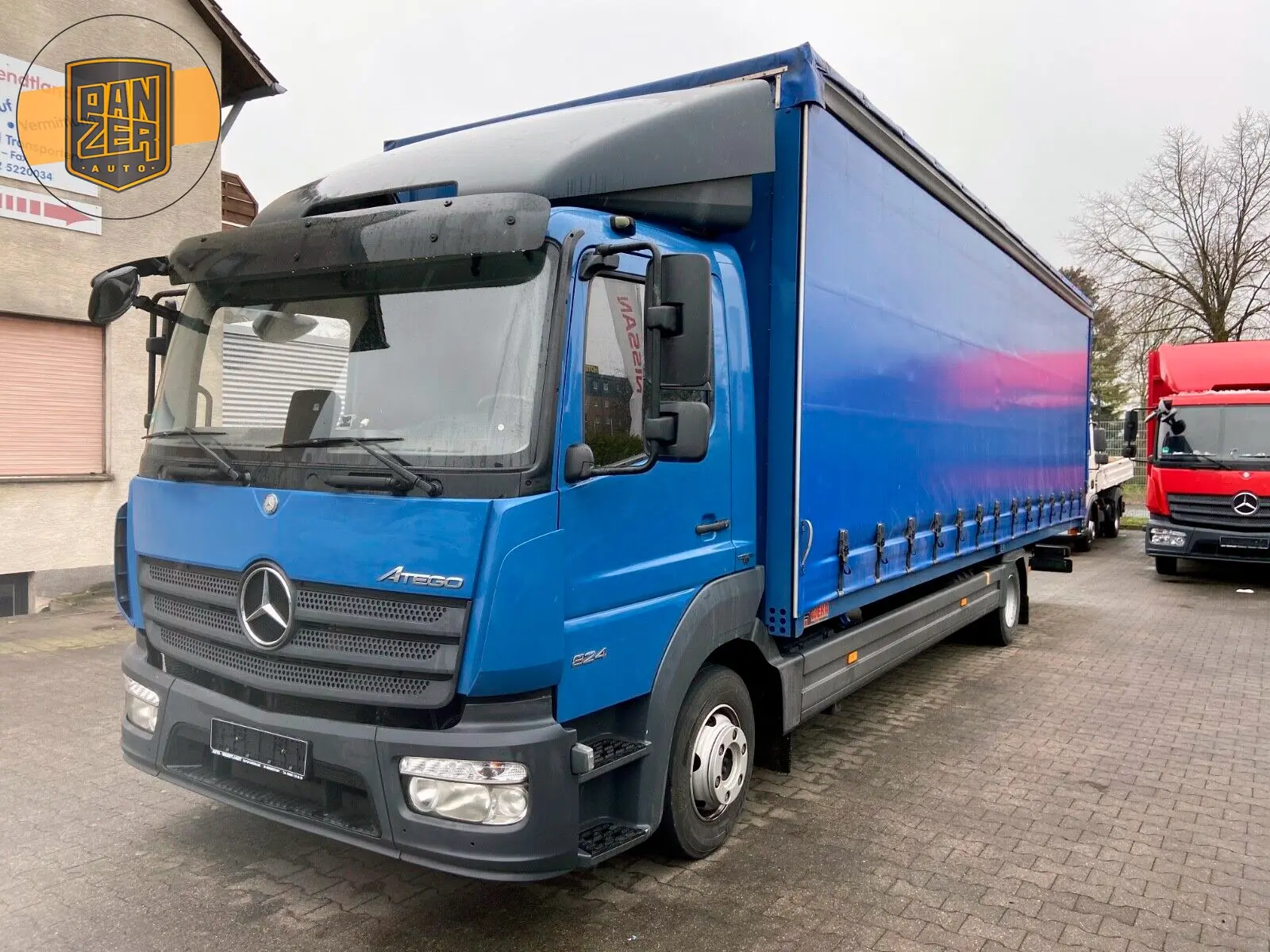 Mercedes Atego 824 L, 2016 год, штора-борт 50 м3, шестицилиндровый мотор, без пробега по РФ - фото
