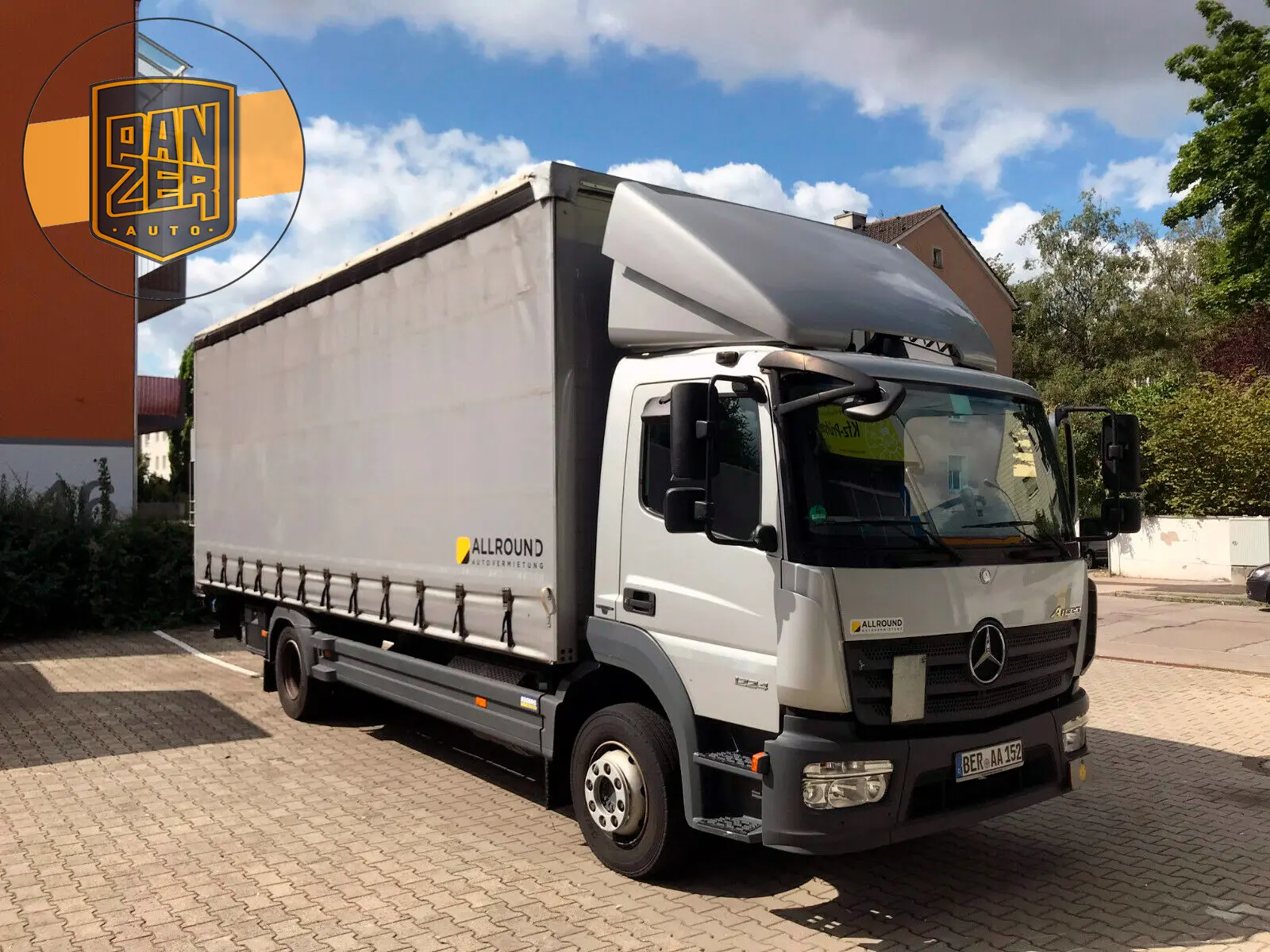 Mercedes Atego 1224 L NEW, 2014 год, штора 48 м3, гидролифт, пробег 173 тыс.км - фото