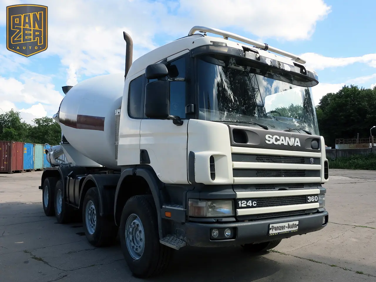 Автобетоносмеситель Scania 124C, 8х4, 10 кубов, спальник - фото