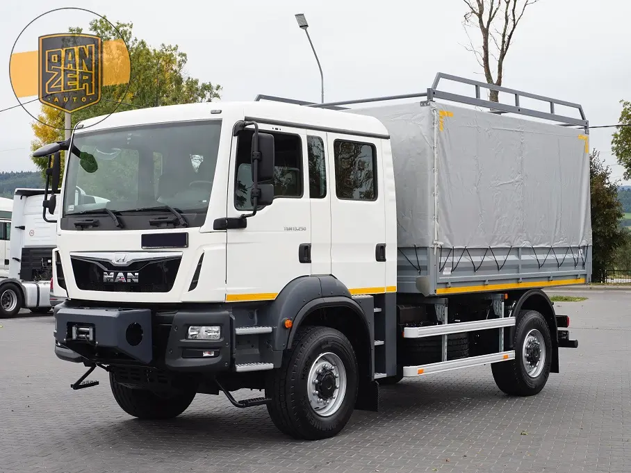 Новый MAN TGM 15.250, полноприводный грузовик со сдвоенной кабиной - фото
