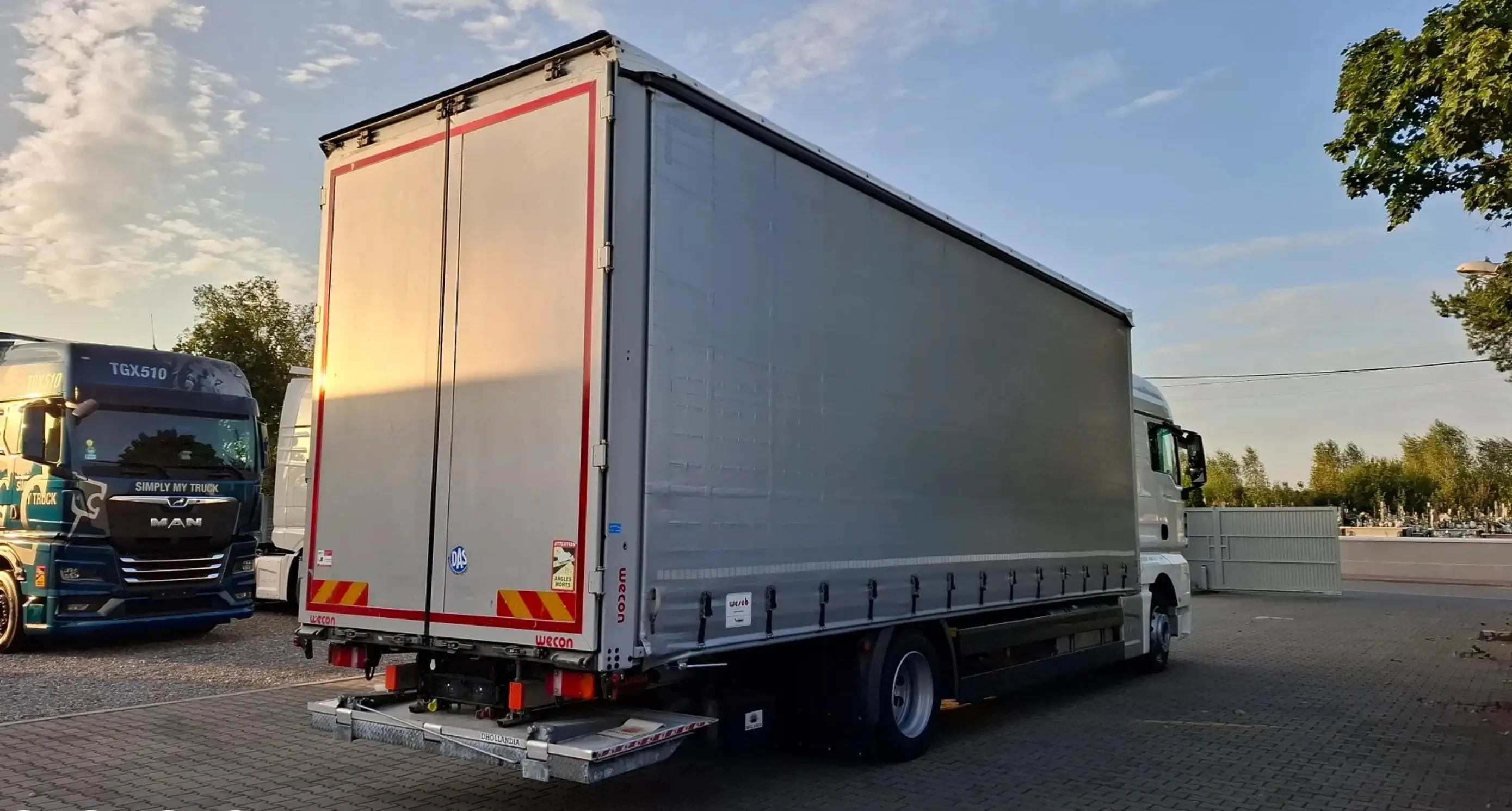 man tgx 18.360, 2019 года, штора 20 палет, ворота и гидроборт