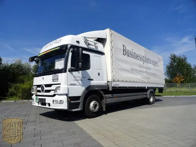 Mercedes-Benz Atego 1229L, борт-тент 43м3, длина 7.2м, 2 спальника. Без РФ! - фото