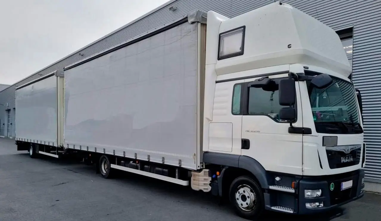 Автопоезд 120 кубов штора с воротами, МАН ТГЛ 12.250, 2016 год, без ПЛАТОНа, без пробега по РФ - фото 8