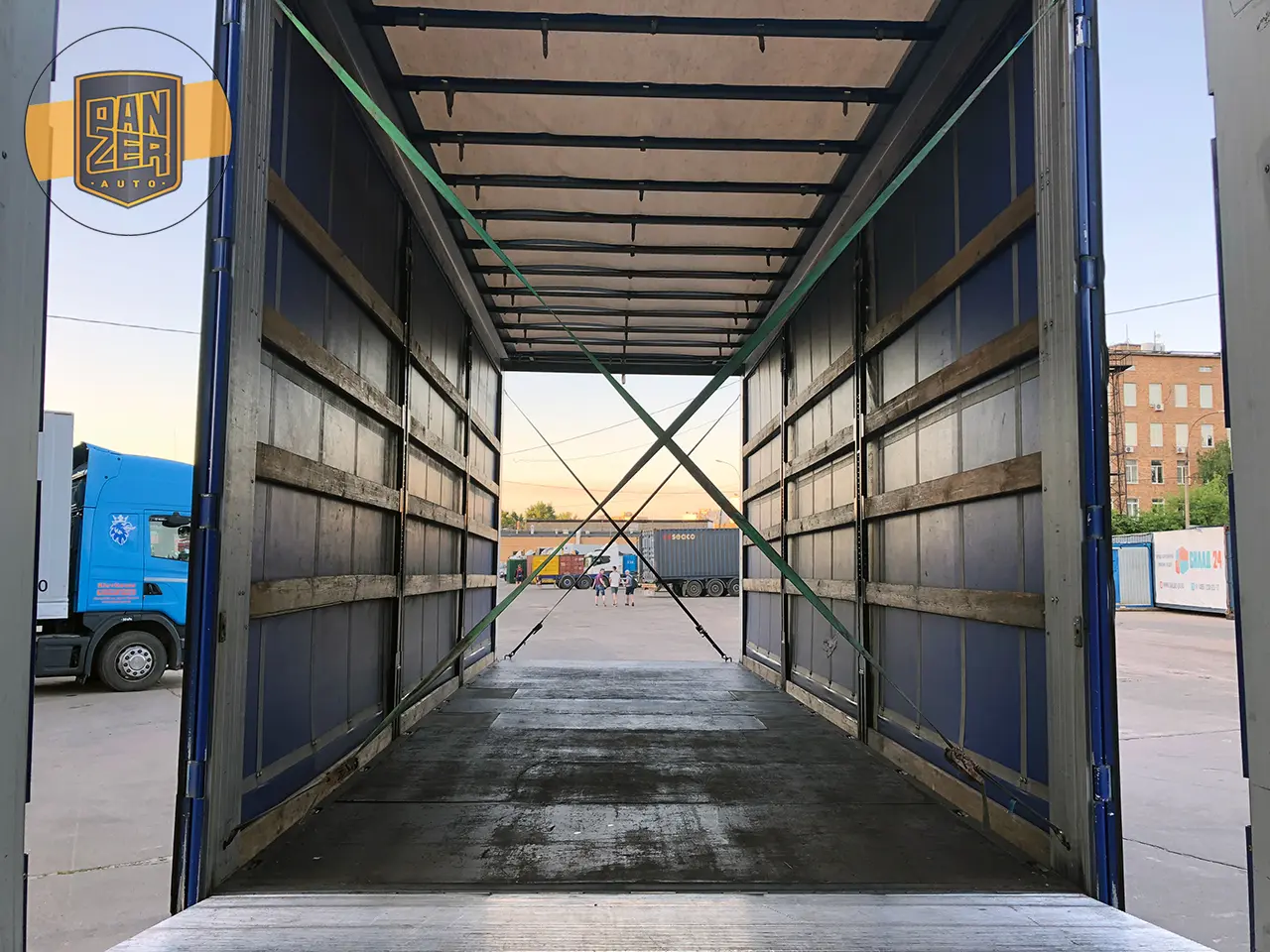 Прицеп тандем Plandex, 2013 год, штора 60 м3, ворота, сквозная загрузка - фото 6