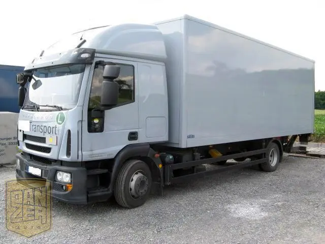 Iveco Eurocargo 120E22/P, фургон 42м3, 50тыс.км, гидролифт 1500кг, 2011г, г/п 8т, высокая кабина со спальником - фото