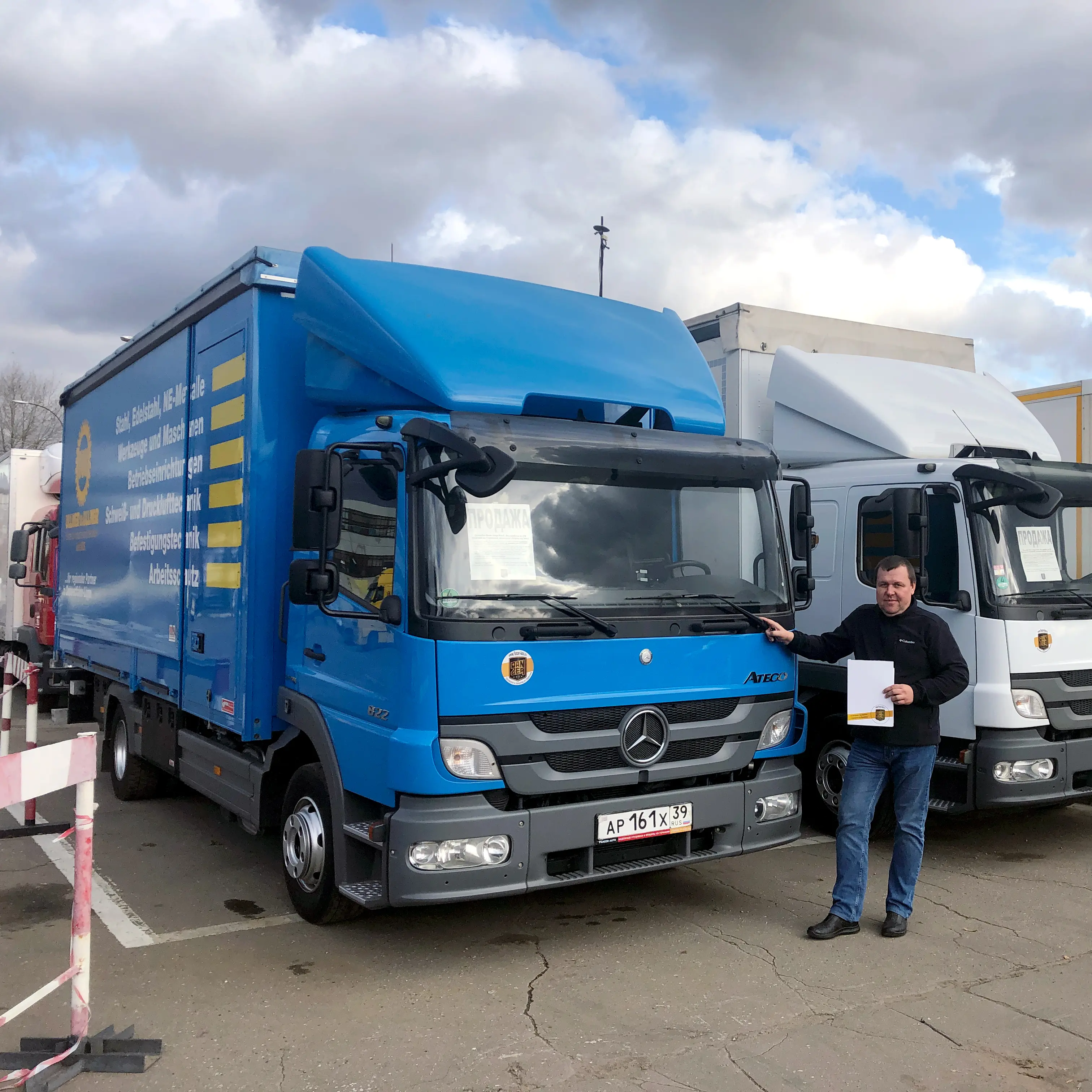 Фотография покупателя Mercedes Atego 822 штора-борт, Ленинградская область - регион отгрузки