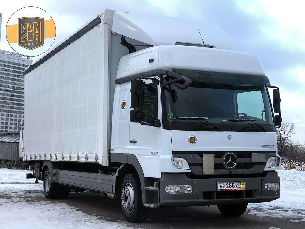 Mercedes Atego 1224L, 02/2013г, штора 50 м3, гидролифт, 2 спальника - фото 8