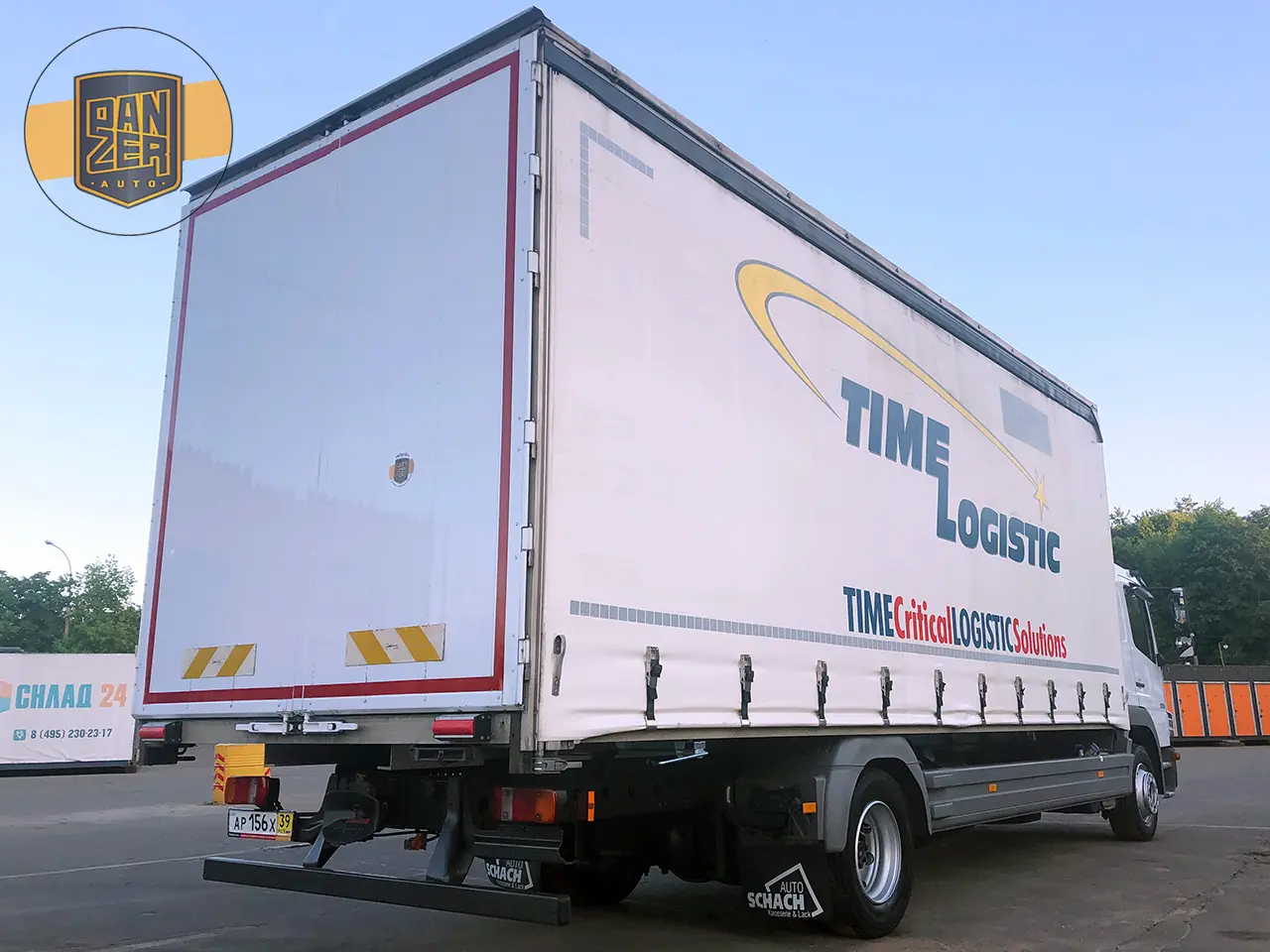 Mercedes Atego 1229L, 2013г, штора 48 кубов, ворота - фото 9